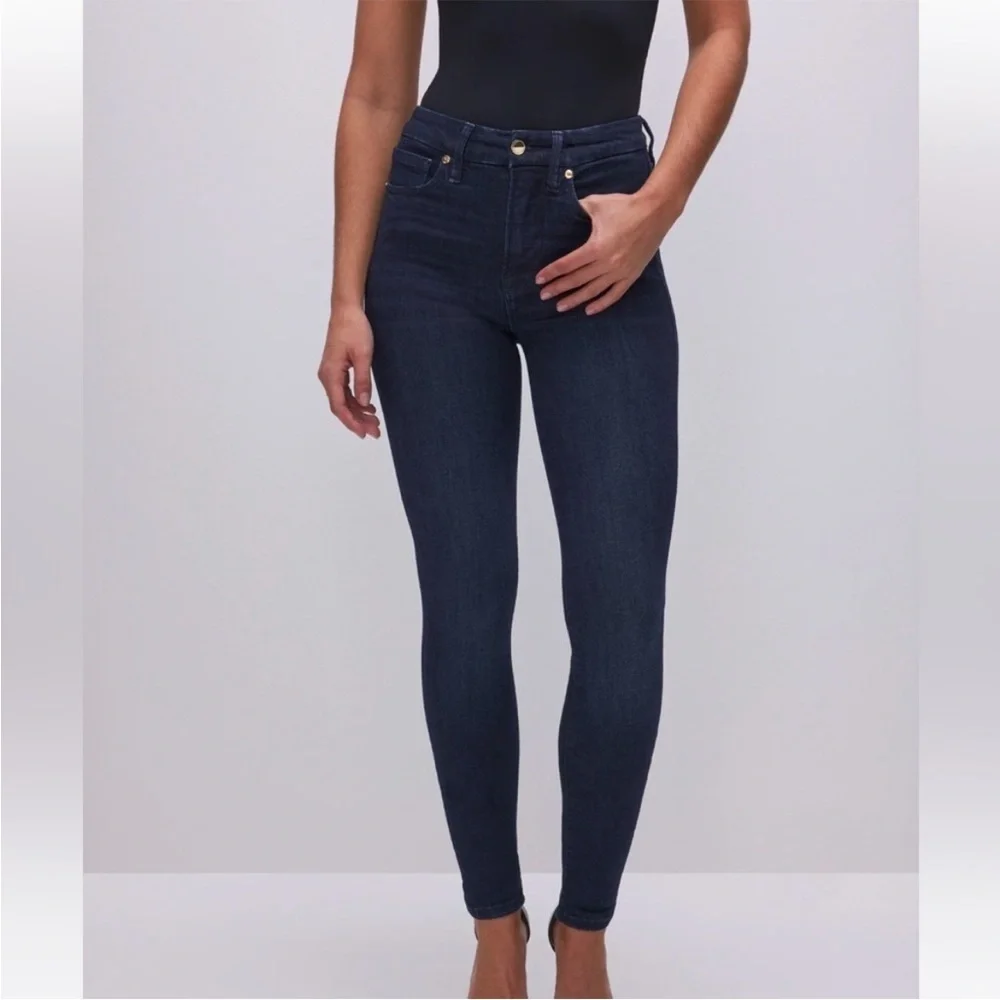 EXCELLENT CONDITION WOMEN’S 8 / 29 GOOD AMERICAN High waist SKINNY JEANS - Picture 2 of 8